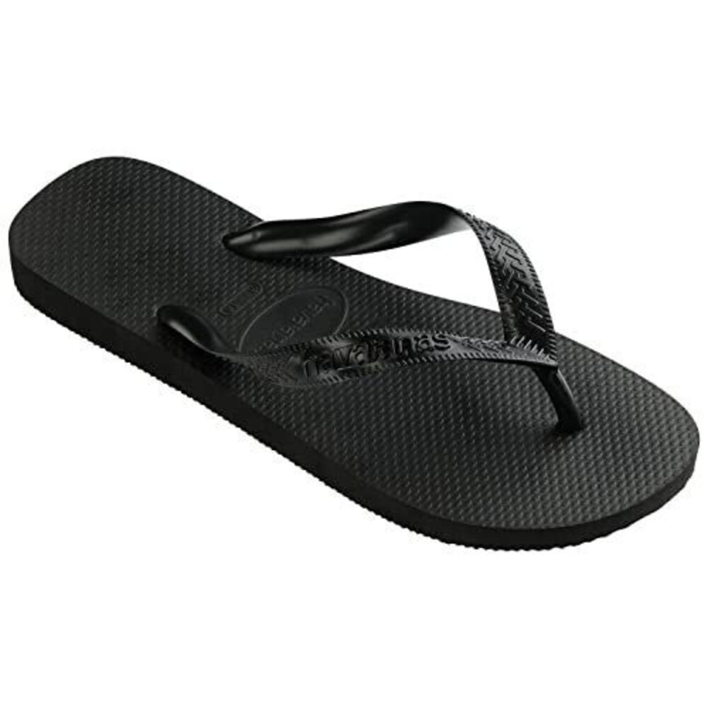 HAVAIANAS MEN'S TOP FLIP FLOP SANDAL, BLACK, 11-12